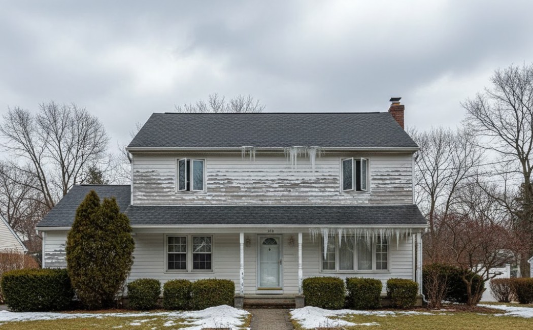 Spring inspection exterior paint damage residential home NJ